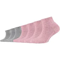 Camano 7er-Set: Socken in Grau/ Pink | Gr.: 39-42
