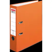 Herlitz maX.file protect Breit Ordner DIN A4 80 mm Orange 2 Ringe Pappkarton, PP (Polypropylen) Texturiert
