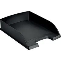 Leitz Plus Briefkorb, Standard, Polystyrene, Schwarz, 255 mm, 35,7 cm, 70 mm, 280 g