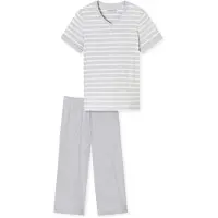 Schiesser Schlafanzug "Casual Essentials" mit modisch umgeschlagenen Ärmeln