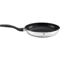 Rösle Basic Line Bratpfanne Ø 24 cm, Edelstahl 18/10, mit Antihaftversiegelung ProPlex, Schüttrand, induktions- und spülmaschinengeeignet