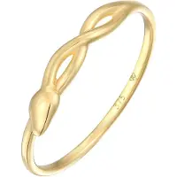 Elli Ringe - Ring Schlange Infinity 375 Gelbgold - Gr. 56 MM - in Gold - für Damen