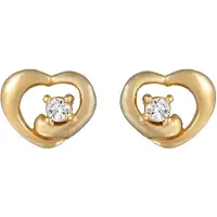 Elli DIAMONDS Ohrringe 585 Gelbgold Herz in Gold | Gr.: onesize