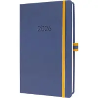 Sigel Wochenkalender Linescape 2026, ca. A5, blau/gelb