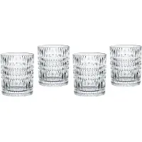 Nachtmann Whiskyglas "Tumbler Ethno 300 ml 4er Set transparent"