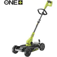 Ryobi Akku-Rasenmäher RY18LMC30A-0 18V, Akku-Rasentrimmer, Akku-Kantenschneider, City-Rasenmäher, Schnittbreite 30 cm