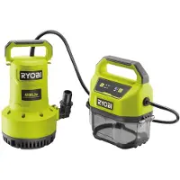 Ryobi - 18V Saugpumpe - 4.200 l/h - Max. Eintauchtiefe 5 m - Schutzart IPX7 - 3-stufiger Timer - Lieferung ohne Batterie - RY18SPA-0