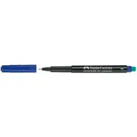 Faber-Castell Marker Multimark, inkl. Spezialradierer, blau, F, permanent
