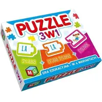 Multigra Pädagogisches Lernspiel Puzzle 3-in-1 für Kinder, 75 Teile, ab 5 Jahren