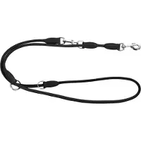 Kerbl Rundleder-Führleine Roma 200cm, 8mm, schwarz