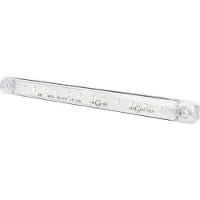 Secorut Omrids-markeringslygte Åbne kabelender Positionslys foran 12 V, 24 V Hvid Klar glas