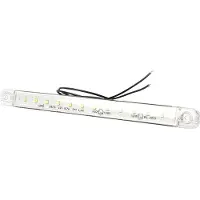 Secorut Omrids-markeringslygte Åbne kabelender Positionslys foran 12 V, 24 V Hvid Klar glas