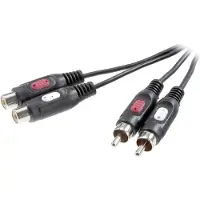 Speaka Professional Cinch Verlängerungskabel Cinch-Stecker Cinch-Buchse 2.5 m