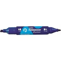 TETIS Permanentmarker blau, 2 abgeschrägte Spitzen
