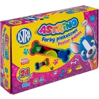 Astra Astrino Posterfarben 24 Farben – 20 ml (Packung=2 Stück) FAIR