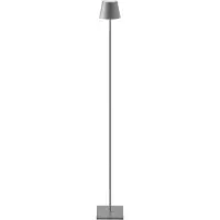 Sigor Akku-Stehleuchte Nuindie USB-C 1200mm graphitgrau rund 2,2W FlexMood 2200K/2700K IP54 Ra85 dimmbar
