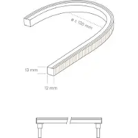 Sigor 9,6W/m ART TOP LED-Streifen 2700K 5m 120LED/m IP67 24V 640lm/m RA90