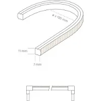 Sigor 10W/m ART COB LED-Streifen 3000K 5m 320LED/m IP65 24V 750lm/m RA90