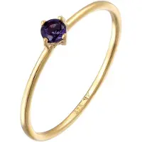 Elli Ring - Ring Ring mit Lolite Edelstein 375 Gelbgold - Gr. 52 MM - in Gold - für Damen