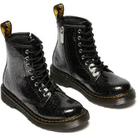 Dr. Martens Boots - 1460 J - Nebel Glitter - Black/Silber/Nebel - - 33 - Stiefel