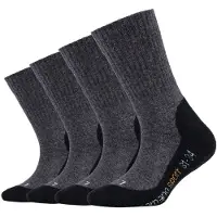 Camano 4er-Set: Socken in Anthrazit/ Schwarz | Gr.: 23-26
