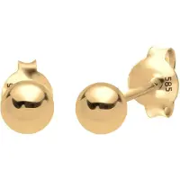Elli Ohrringe Kugel Geo Basic Minimal Edel Filigran 585 Gelbgold Elli Premium Gold