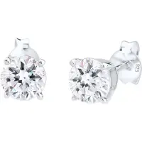 Elli Ohrringe Funkelnd Kristalle 925 Sterling Silber Elli Weiß
