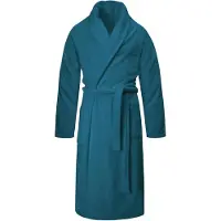 Normani Damen Premium Bademantel Basic in Petrol | Gr.: XS