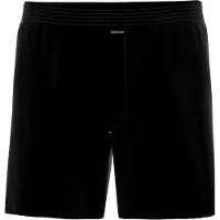 Ammann Herren Boxershorts - Jersey Boxershorts Basic Cotton, lockerer Schnitt, Baumwolle Schwarz / 2XL