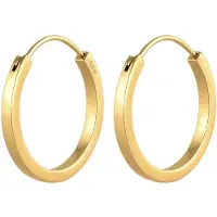 Elli Ohrringe Creolen Basic 925 Silber Premium Gold