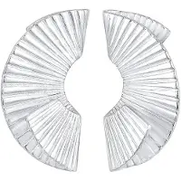 Elli Ohrringe Hänger Organische Form Trend 925 Silber Rhodiniert Elli Premium Silber