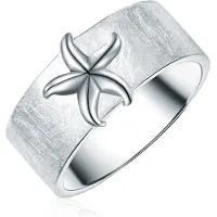 Rafaela Donata Ring Seestern aus Sterling Silber in silber | Gr.: 58