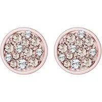 Elli Ohrringe Kreis Kristalle 925 Sterling Silber Elli Rosegold