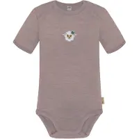 Normani Outdoor Sports Baby Merino Body Kurzarm Tauranga in Rosa | Gr.: 56