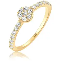 Elli Ringe - Ring Verlobungsring Topas Edelstein Fein 585 Gelbg - Gr. 54 MM - in Gold - für Damen
