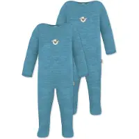 Normani 2er Pack Baby Merino Strampler „Levin" - 9411