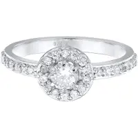 Elli Ring 925 Sterling Silber Verlobungsring in Silber | Gr.: 54