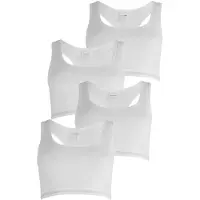 Schiesser Bustier Long Life Rib in Weiß | Gr.: 140