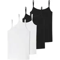 Schiesser Spaghettitop 95/5 Organic Cotton in schwarz-weiss | Gr.: 152