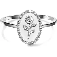 Glanzstücke Ring - Sterling Silber Ring Blume - Gr. 50 - in Silber - für Damen