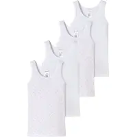Schiesser Unterhemd Allday Basic in rosa-weiss | Gr.: 98