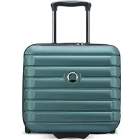 Delsey PARIS Trolley mit Laptopfach Shadow 5.0 Expandable Underseater 2 wheel Green petrol 37cm