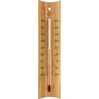 TFA Analoges Innen-Außen-Thermometer aus Bambus 12.1049 wetterfest