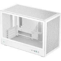 DeepCool CH260 WH, Micro Tower, PC, Weiß, micro ATX, Mini-ATX, Mini-ITX, Acrylnitril-Butadien-Styrol (ABS), SPCC, Gehärtetes Glas, Gaming