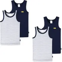 Schiesser Unterhemd Allday Basic in Blau/Grau | Gr.: 92