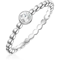 Glanzstücke Ring Sterling Silber Zirkonia in silber | Gr.: 52