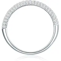 Trilani Ring - Sterling Silber Ring Zirkonia - Gr. 52 - in Silber - für Damen