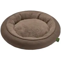 Hunter ROCKFORD Schlafplatz für Hunde & Katzen | Braun Ø 50 cm