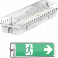 Enovalite LED-Fluchtwegeleuchte inkl. 8 h Notstromakku