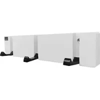 HOME DELUXE GmbH Garderobenleiste HOOK inkl. 3 Haken und Magnete - Weiß | Wandgarderobe, Kleiderhaken, Garderobe, Garderobenhaken